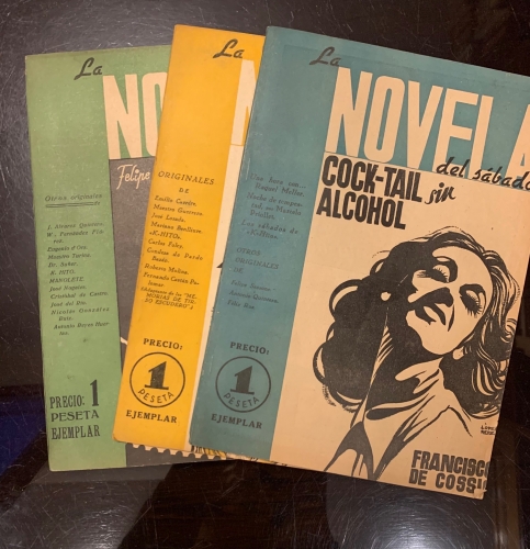 Portada de La Novela del S�bado. Primera, segunda y tercera �poca