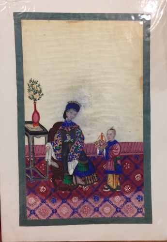 Portada de Pintura china. Colecci�n de 12 escenas chinas en papel de arroz. S. XIX