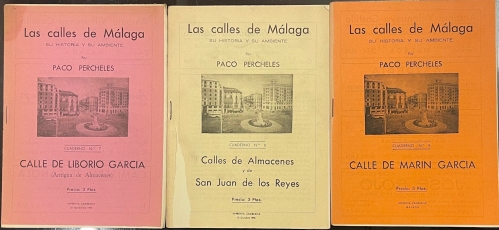Portada de Las Calles de M�laga. Su historia y su ambiente.  - Paco Percheles (Francisco Bejarano)