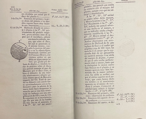 Portada de Almanaque Nautico y Efem�rides Astron�micas para el a�o de 1836, calculadas de orden de S.M para el Observatorio Real de Marina de la Ciudad de San Fernando