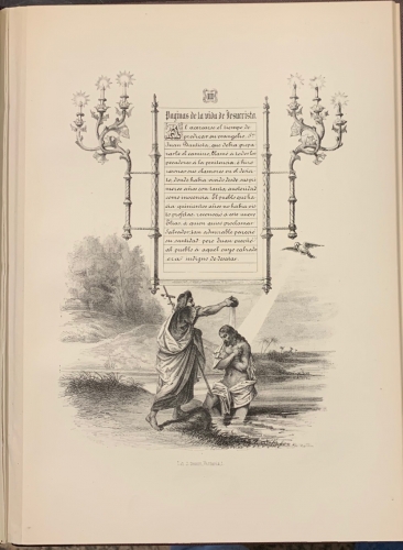 Portada de Paginas de la Vida de Jesucristo sacadas de la Historia Universal de Bossuet