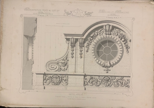 Portada de L' Architecture Priv�e au XIX Siecle sous Napoleon III. Nouvelles Maisons de Paris et des Environs. Tome Premier. Hotels Prives - Cesar Daly