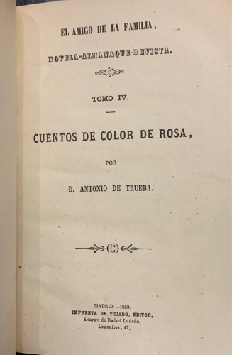 Portada de El Amigo de la Familia. Novela - Almanaque - Revista