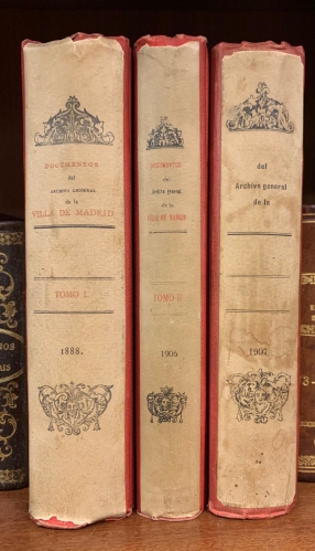 Portada de Documentos del Archivo General de la Villa de Madrid. Tomo I, II y III - Timoteo Domingo Palacio