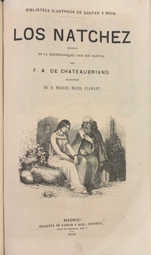Portada de Viajes a Italia y America. Los Natchez - F. A. de Chateaubriand
