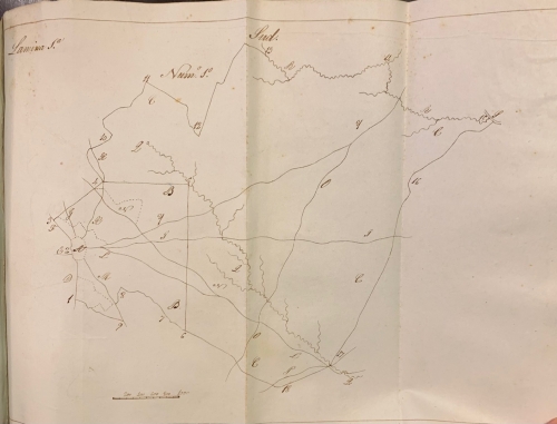Portada de Agrimensura. Estracto de las operaciones practicadas por D. Alejandro del Castillo y Herrera en C�rdoba. 1842 a 1850. Manuscrito - Alejandro del Castillo y Herrera