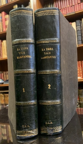 Portada de La Tierra y sus Habitantes. Viaje pintoresco � las Cinco Partes del Mundo por lo m�s celebres viajeros