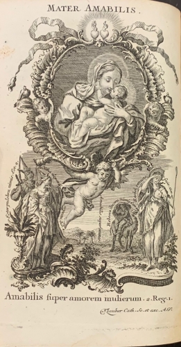 Portada de Litaniae Lauretanae ad Beatae Virginis Caelique Reginae Mariae - Francisco Xaverio Dornn
