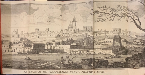 Portada de Viage de Espa�a o Cartas en que se da noticia de las cosas mas apreciables y dignas de saberse que hay en ellas. Viage fuera de Espa�a - Antonio Ponz