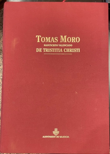 Portada de De Tristitia Christi. Sobre la Tristeza de Cristo - Tomas Moro