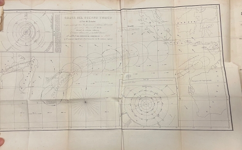 Portada de Investigaciones acerca de la Naturaleza y cursos de los Vientos Tempestuosos en el Oceano Indico al Sur del Ecuador - Alexander Thom