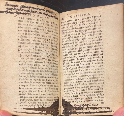 Portada de De Contemnendis Mundi Vanitatibus. De Contemnendis Amoribus - Diego de Estella. Pietro Cavretto