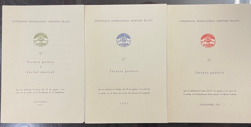 Portada de La Isla de los Ratones. Hojas de poes�a. n� 14. Santander 1951. 