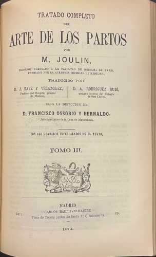 Portada de Tratado Completo del Arte de los Partos - M. Joulin