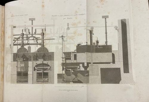 Portada de Tratado de las Maquinas de Vapor y de su aplicacion a la navegaci�n, minas, manufacturas, etc - Th. Tredgold