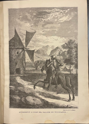 Portada de El Ingenioso Hidalgo Don Quijote de la Mancha - Miguel de Cervantes Saavedra