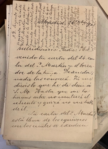 Portada de Cartas recibidas por Alfonso Merry del Val y Zulueta durante su estancia en Marruecos y cartas enviadas por �l a su padre