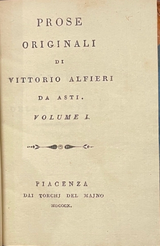 Portada de Opere Di Vittorio Alfieri Da Asti. Tomo I-XIX - Vittorio Alfieri Da Asti