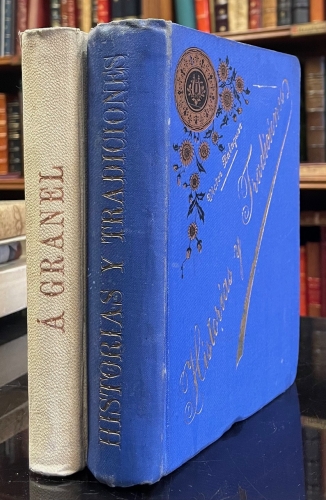 Portada de Historias y Tradiciones, libro de excursiones y recuerdos./ A Granel, libro de pasatiempo y deporte.  - Victor Balaguer