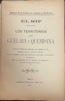 Portada de libro El Rif. Los Territorios De Guelaia y Quebdana