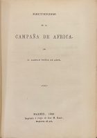 Portada de libro Recuerdos De La Campa�a De �frica