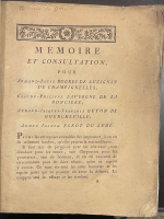 Portada de libro M�moire et Consultation