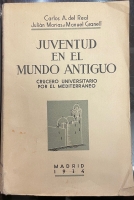 Portada de libro Juventud en el Mundo Antiguo, crucero universitario por el...