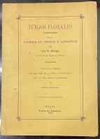 Portada de libro Juegos Florales Celebrados Por La Academia De Ciencias y Literatura...