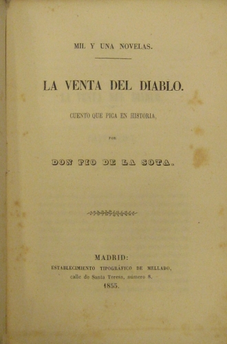 Portada de La Venta del Diablo, Don Jaime I y el Obispo de Giro - Don Pio de La Sota