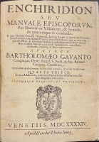 Portada de libro Enchiridion Seu Manuale Episcoporum Pro Decretis in Visitatione &...