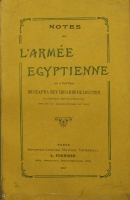 Portada de libro Notes sur L' arm�e Egytienne
