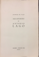 Portada de libro Apuntes De Viaje. Aguafuertes De Antonio Lago