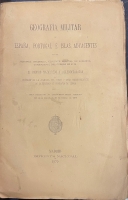 Portada de libro Geografia Militar de Espa�a, Portugal e Islas adyacentes.
