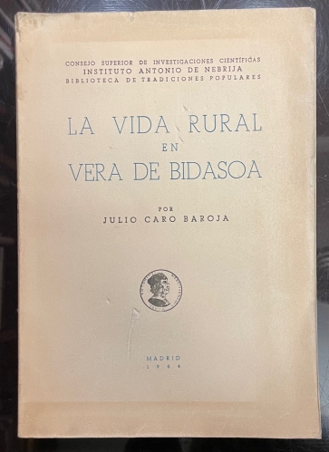 Portada de La Vida Rural en Vera de Bidasoa (Navarra) - Julio Caro Baroja