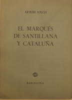 Portada de libro El Marqu�s de Santillana y Catalu�a.