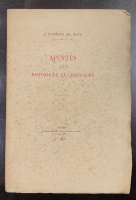 Portada de libro Apuntes Para La Historia De La Legislacin