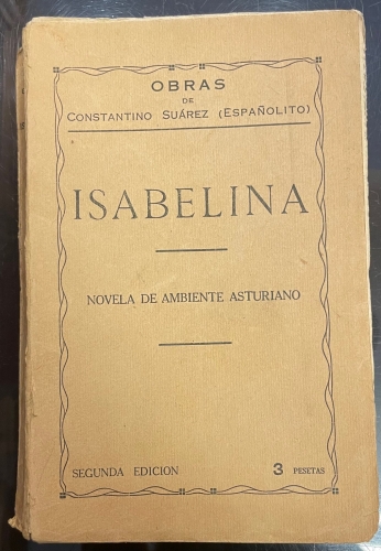 Portada de Isabelina, novela de ambiente asturiano - Constantino Su�rez