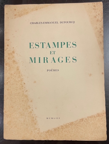 Portada de Estampes et Mirages. Po�mes - Charles-Emmanuel Dufourcq