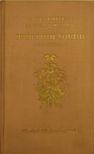 Portada de Souvenir de Madrid. Recuerdo de Madrid - El Comit� Comercial e Industrial de Fiestas-Hispano-Francesas