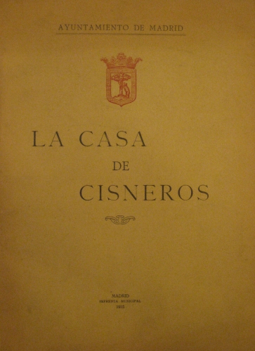 Portada de La Casa de Cisneros - Ayuntamiento de Madrid