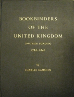 Portada de libro Bookbinders of the United Kingdom. 1780-1840