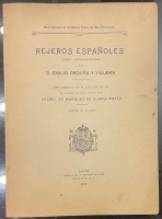 Portada de libro Rejeros Espa�oles. Ensayo Art�stico Arqueol�gico