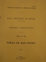 Portada de libro Mapa Geol�gico de Espa�a, Escala 1: 50.000. Memoria explicativa de la...