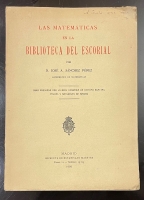 Portada de libro Las Matem�ticas en la Biblioteca del Escorial