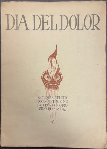 Portada de D�a del Dolor. Dolor por Jose Antonio. 