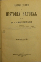 Portada de libro Programa Explicado de Historia Natural. Mineralogia, Botanica,...