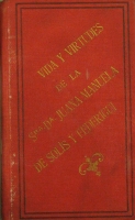 Portada de libro Vida y Virtudes de la Ilustre Sevillana Se�ora Do�a Juana Manuela de...