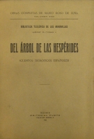 Portada de libro El �rbol de las Hesp�rides. Cuentos Teosoficos Espa�oles.