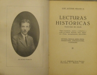 Portada de libro Lecturas Historicas. Viajes, Historia, Ciencias, Artes, Vistas,...