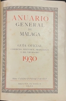 Portada de libro Anuario General de M�laga. Gu�a Oficial, comercial, industrial,...